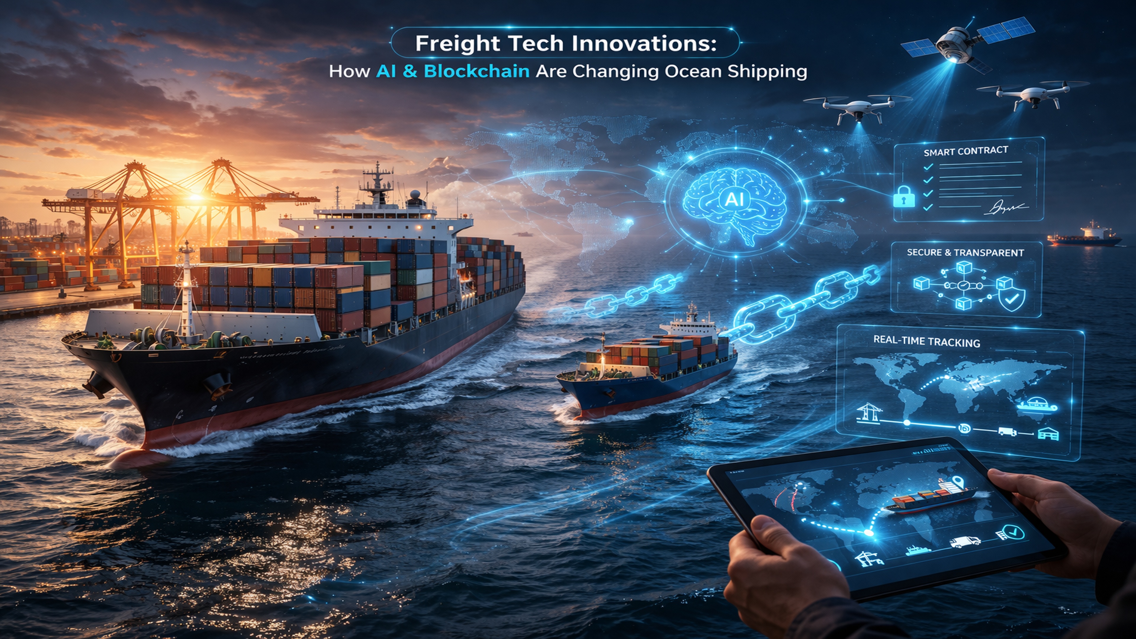Freight Tech Innovations: How AI & Blockchain Are Changing Ocean Shipping